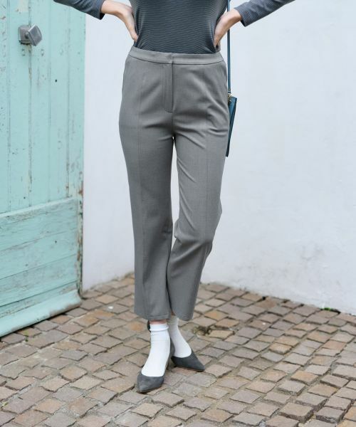 CARA O CRUZ / キャラ・オ・クルス その他パンツ | 【あったか】洗える 裏起毛後ろウエスト伸縮クロップドパンツ【CoC by CARA O CRUZ】 | 詳細20