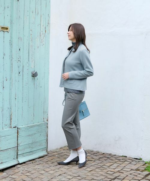 CARA O CRUZ / キャラ・オ・クルス その他パンツ | 【あったか】洗える 裏起毛後ろウエスト伸縮クロップドパンツ【CoC by CARA O CRUZ】 | 詳細22