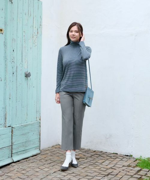 CARA O CRUZ / キャラ・オ・クルス その他パンツ | 【あったか】洗える 裏起毛後ろウエスト伸縮クロップドパンツ【CoC by CARA O CRUZ】 | 詳細25