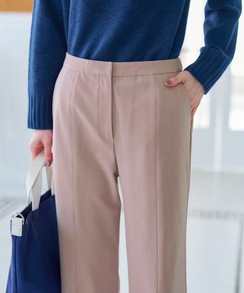 CARA O CRUZ / キャラ・オ・クルス その他パンツ | 【あったか】洗える 裏起毛後ろウエスト伸縮クロップドパンツ【CoC by CARA O CRUZ】 | 詳細26