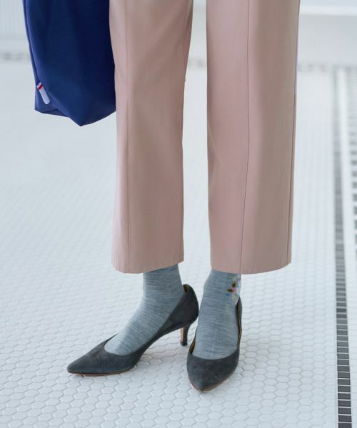 CARA O CRUZ / キャラ・オ・クルス その他パンツ | 【あったか】洗える 裏起毛後ろウエスト伸縮クロップドパンツ【CoC by CARA O CRUZ】 | 詳細27