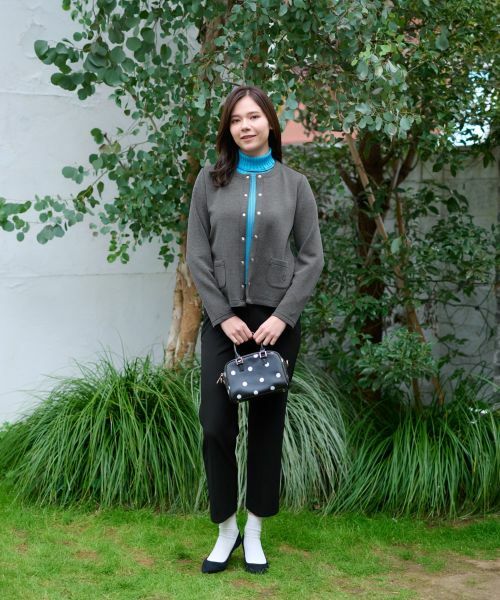 CARA O CRUZ / キャラ・オ・クルス その他パンツ | 【あったか】洗える 裏起毛後ろウエスト伸縮クロップドパンツ【CoC by CARA O CRUZ】 | 詳細7