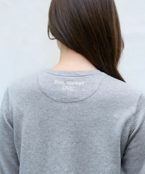 CARA O CRUZ / キャラ・オ・クルス ニット・セーター | 洗える 袖アーガイルのチュニックニット【CoC by CARA O CRUZ】 | 詳細23