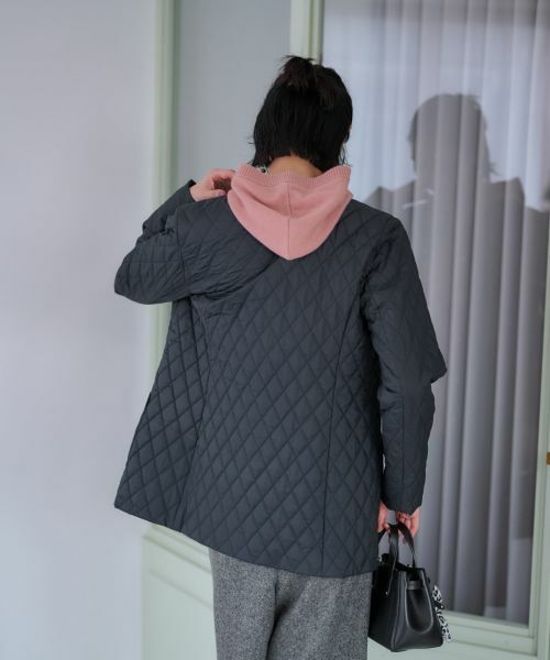 CARA O CRUZ / キャラ・オ・クルス テーラードジャケット | 【防寒】キルトジャケット【CoC by CARA O CRUZ】【あったか】 | 詳細11