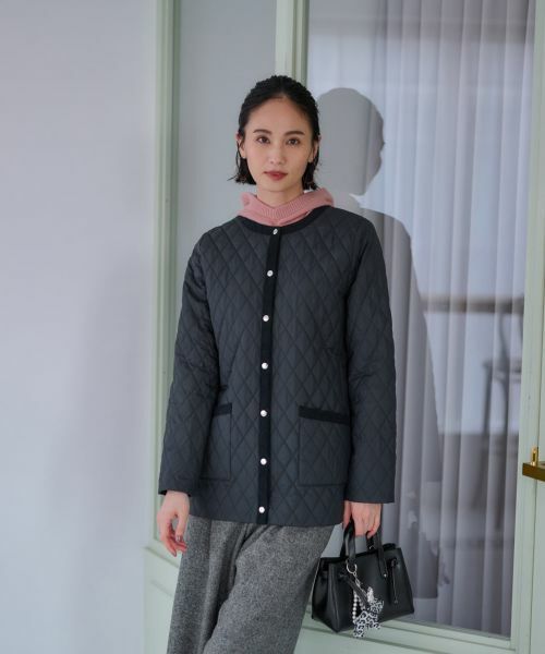 CARA O CRUZ / キャラ・オ・クルス テーラードジャケット | 【防寒】キルトジャケット【CoC by CARA O CRUZ】【あったか】 | 詳細15