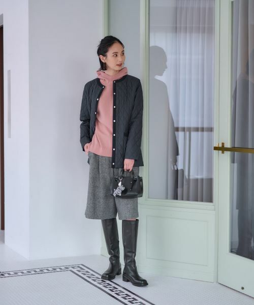 CARA O CRUZ / キャラ・オ・クルス テーラードジャケット | 【防寒】キルトジャケット【CoC by CARA O CRUZ】【あったか】 | 詳細18