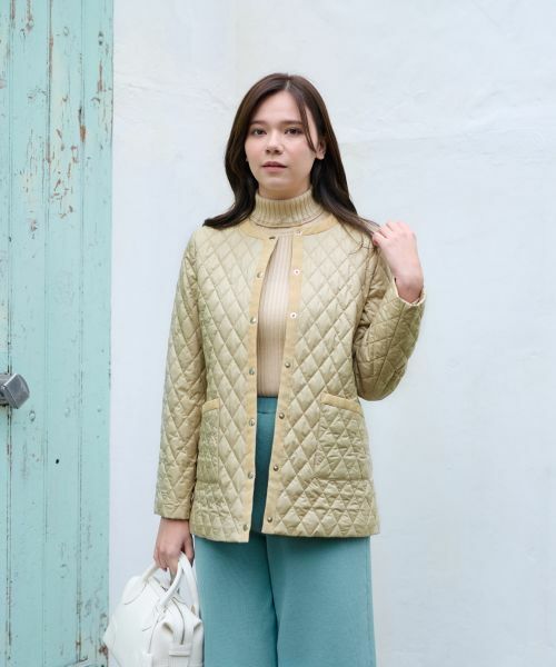 CARA O CRUZ / キャラ・オ・クルス テーラードジャケット | 【防寒】キルトジャケット【CoC by CARA O CRUZ】【あったか】 | 詳細2