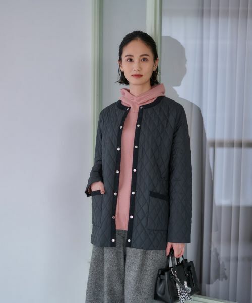 CARA O CRUZ / キャラ・オ・クルス テーラードジャケット | 【防寒】キルトジャケット【CoC by CARA O CRUZ】【あったか】 | 詳細9