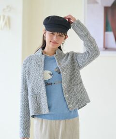 CARA O CRUZ / キャラ・オ・クルス テーラードジャケット | ニットジャケット【ANNE CLAIRE】