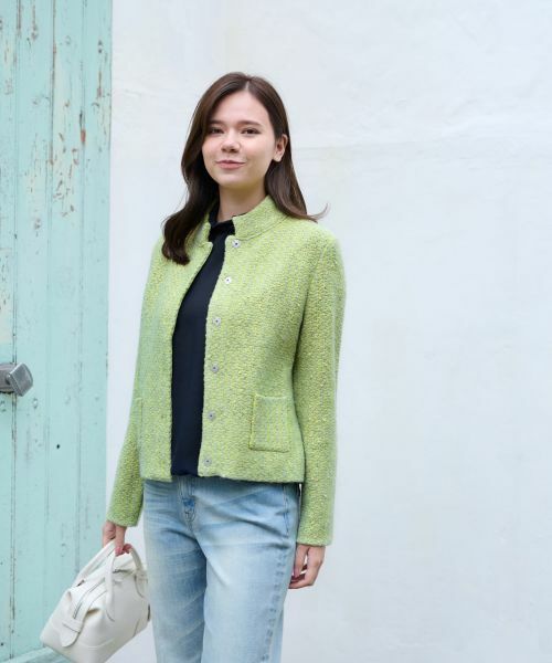 CARA O CRUZ / キャラ・オ・クルス テーラードジャケット | ニットジャケット【ANNE CLAIRE】 | 詳細1