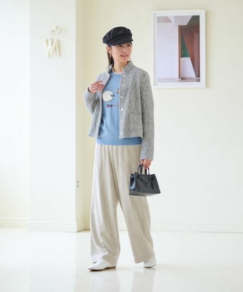 CARA O CRUZ / キャラ・オ・クルス テーラードジャケット | ニットジャケット【ANNE CLAIRE】 | 詳細14