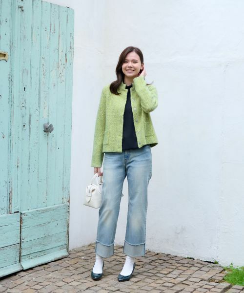 CARA O CRUZ / キャラ・オ・クルス テーラードジャケット | ニットジャケット【ANNE CLAIRE】 | 詳細4