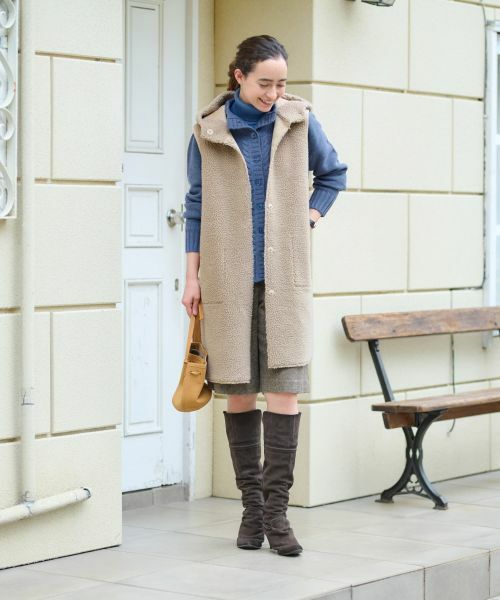 CARA O CRUZ / キャラ・オ・クルス テーラードジャケット | リバーシブルジレ【BETTA CORRADI】【あったか】 | 詳細14