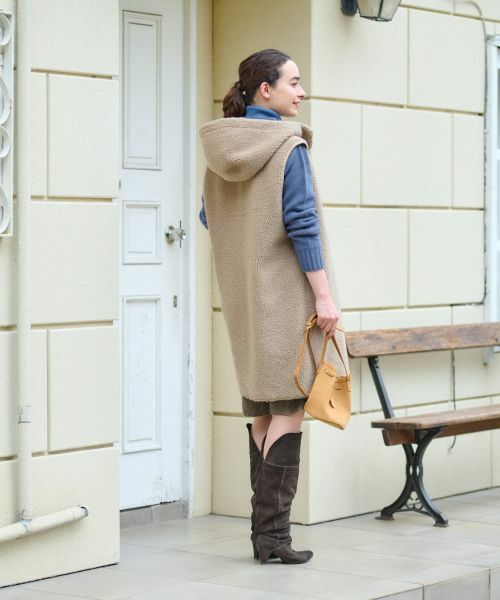 CARA O CRUZ / キャラ・オ・クルス テーラードジャケット | リバーシブルジレ【BETTA CORRADI】【あったか】 | 詳細15