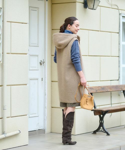 CARA O CRUZ / キャラ・オ・クルス テーラードジャケット | リバーシブルジレ【BETTA CORRADI】【あったか】 | 詳細16