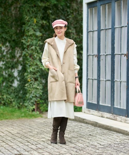 CARA O CRUZ / キャラ・オ・クルス テーラードジャケット | リバーシブルジレ【BETTA CORRADI】【あったか】 | 詳細17