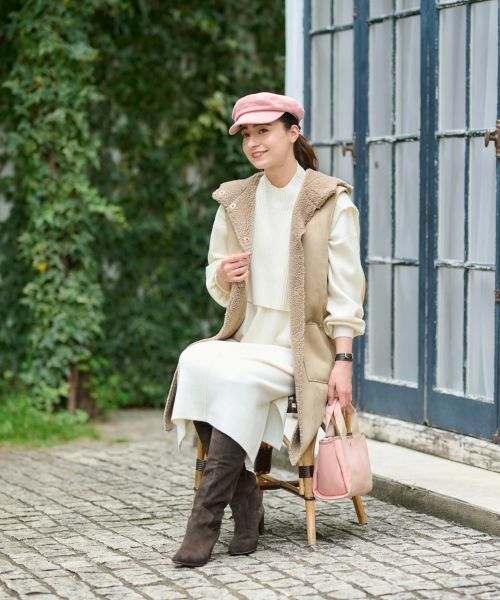 CARA O CRUZ / キャラ・オ・クルス テーラードジャケット | リバーシブルジレ【BETTA CORRADI】【あったか】 | 詳細22