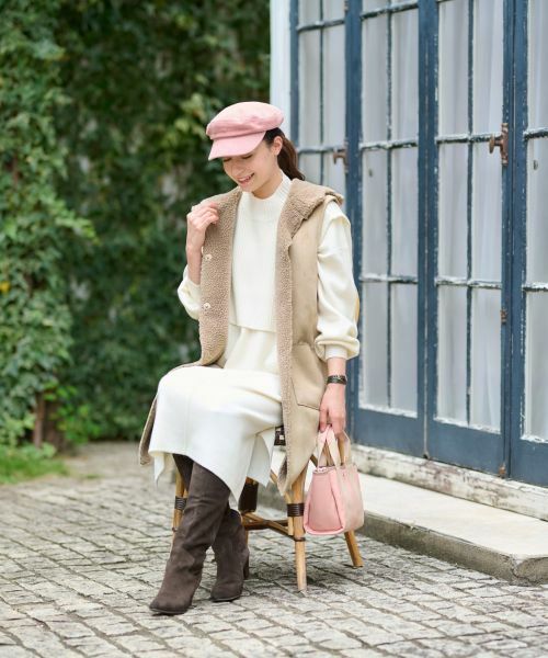 CARA O CRUZ / キャラ・オ・クルス テーラードジャケット | リバーシブルジレ【BETTA CORRADI】【あったか】 | 詳細23