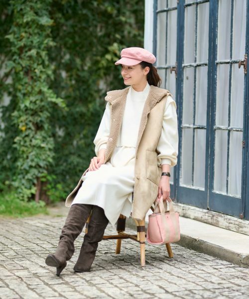 CARA O CRUZ / キャラ・オ・クルス テーラードジャケット | リバーシブルジレ【BETTA CORRADI】【あったか】 | 詳細25