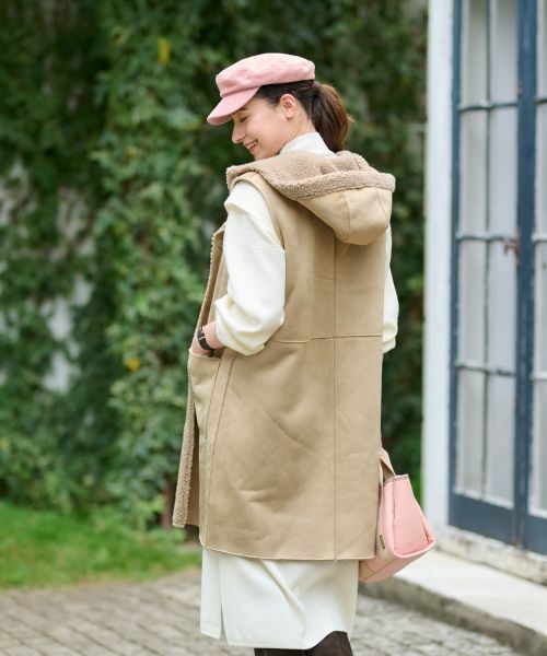 CARA O CRUZ / キャラ・オ・クルス テーラードジャケット | リバーシブルジレ【BETTA CORRADI】【あったか】 | 詳細6