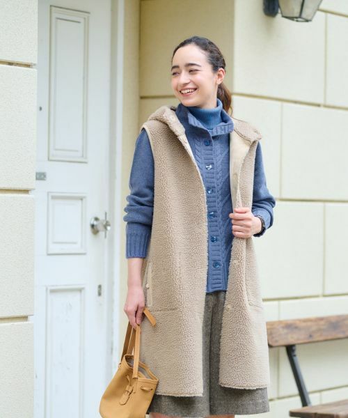 CARA O CRUZ / キャラ・オ・クルス テーラードジャケット | リバーシブルジレ【BETTA CORRADI】【あったか】 | 詳細7