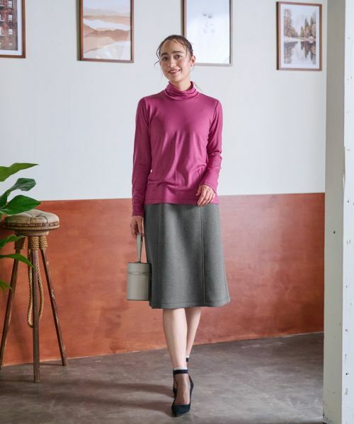 CARA O CRUZ / キャラ・オ・クルス カットソー | 洗えるハイネックカットソー | 詳細8