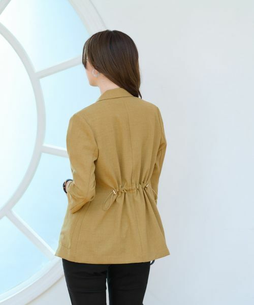 CARA O CRUZ / キャラ・オ・クルス テーラードジャケット | 洗える 袖シャーリングジャケット | 詳細19