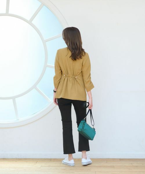 CARA O CRUZ / キャラ・オ・クルス テーラードジャケット | 洗える 袖シャーリングジャケット | 詳細25