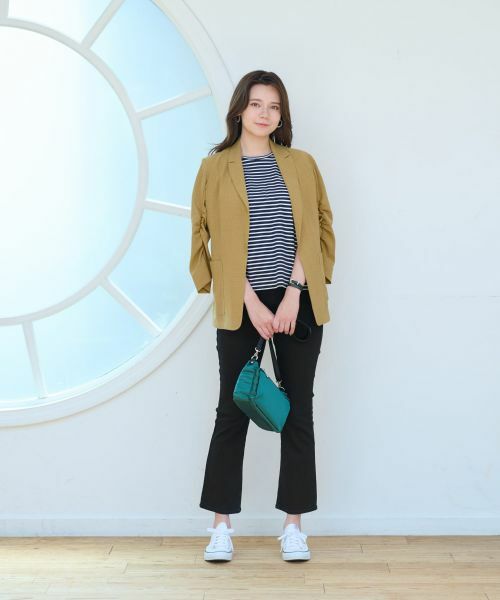 CARA O CRUZ / キャラ・オ・クルス テーラードジャケット | 洗える 袖シャーリングジャケット | 詳細27