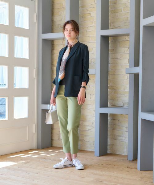 CARA O CRUZ / キャラ・オ・クルス テーラードジャケット | 洗える 袖シャーリングジャケット | 詳細5