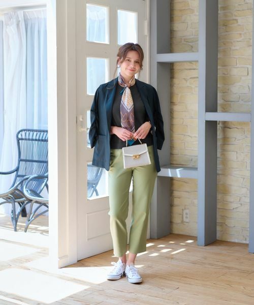 CARA O CRUZ / キャラ・オ・クルス テーラードジャケット | 洗える 袖シャーリングジャケット | 詳細8