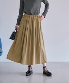 CARA O CRUZ / キャラ・オ・クルス ミニ・ひざ丈スカート | ウエストゴム ギャザーフレアスカート