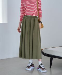 CARA O CRUZ / キャラ・オ・クルス ミニ・ひざ丈スカート | ウエストゴム ギャザーフレアスカート