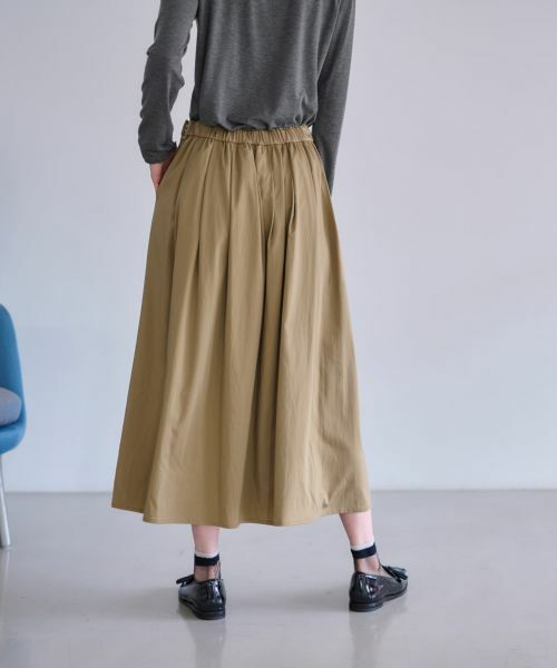 CARA O CRUZ / キャラ・オ・クルス ミニ・ひざ丈スカート | ウエストゴム ギャザーフレアスカート | 詳細14