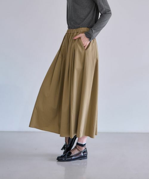 CARA O CRUZ / キャラ・オ・クルス ミニ・ひざ丈スカート | ウエストゴム ギャザーフレアスカート | 詳細15