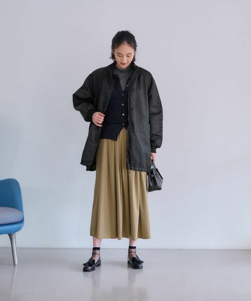 CARA O CRUZ / キャラ・オ・クルス ミニ・ひざ丈スカート | ウエストゴム ギャザーフレアスカート | 詳細17