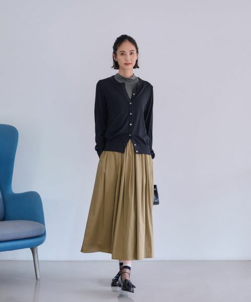 CARA O CRUZ / キャラ・オ・クルス ミニ・ひざ丈スカート | ウエストゴム ギャザーフレアスカート | 詳細19