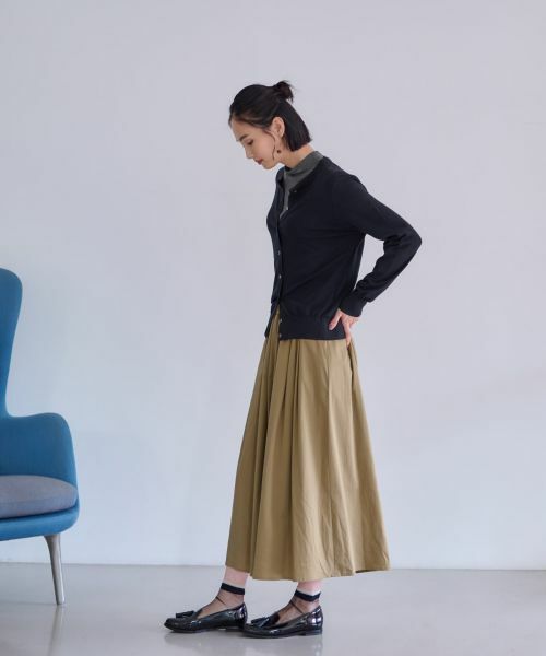 CARA O CRUZ / キャラ・オ・クルス ミニ・ひざ丈スカート | ウエストゴム ギャザーフレアスカート | 詳細23