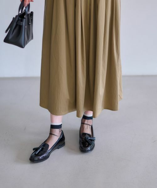 CARA O CRUZ / キャラ・オ・クルス ミニ・ひざ丈スカート | ウエストゴム ギャザーフレアスカート | 詳細27