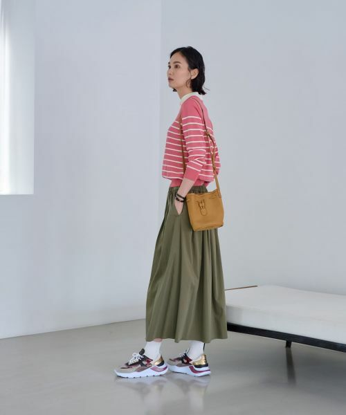 CARA O CRUZ / キャラ・オ・クルス ミニ・ひざ丈スカート | ウエストゴム ギャザーフレアスカート | 詳細9