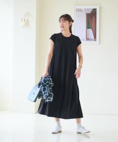 CARA O CRUZ / キャラ・オ・クルス ドレス | 洗える フレンチスリーブのワンピース