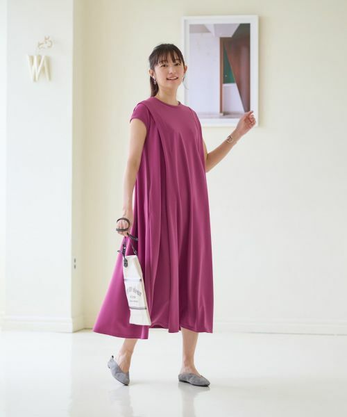 CARA O CRUZ / キャラ・オ・クルス ドレス | 洗える フレンチスリーブのワンピース | 詳細1