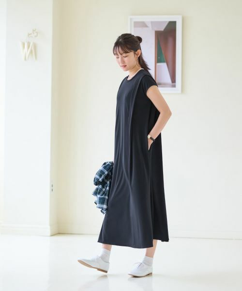 CARA O CRUZ / キャラ・オ・クルス ドレス | 洗える フレンチスリーブのワンピース | 詳細11