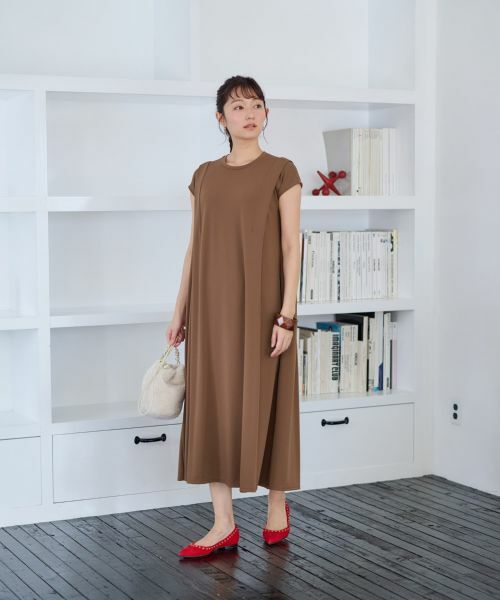 CARA O CRUZ / キャラ・オ・クルス ドレス | 洗える フレンチスリーブのワンピース | 詳細15