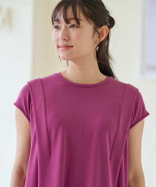 CARA O CRUZ / キャラ・オ・クルス ドレス | 洗える フレンチスリーブのワンピース | 詳細16