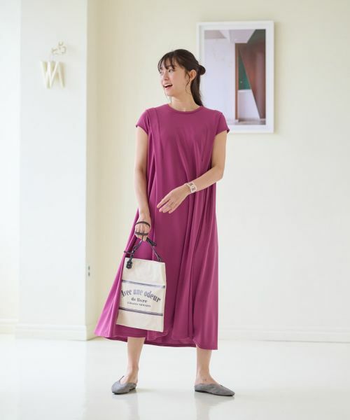 CARA O CRUZ / キャラ・オ・クルス ドレス | 洗える フレンチスリーブのワンピース | 詳細2