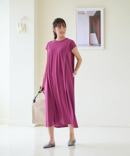 CARA O CRUZ / キャラ・オ・クルス ドレス | 洗える フレンチスリーブのワンピース | 詳細3