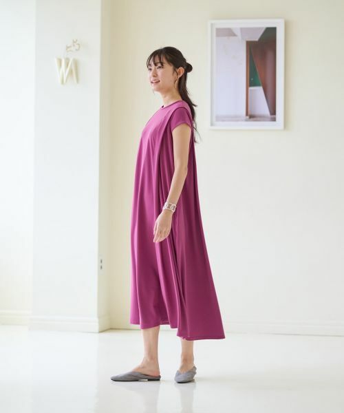 CARA O CRUZ / キャラ・オ・クルス ドレス | 洗える フレンチスリーブのワンピース | 詳細4