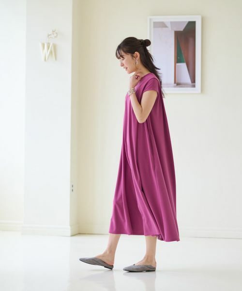 CARA O CRUZ / キャラ・オ・クルス ドレス | 洗える フレンチスリーブのワンピース | 詳細5