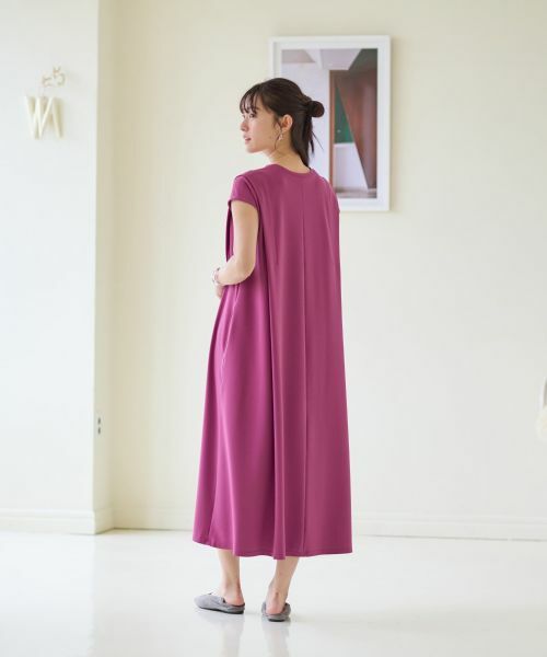 CARA O CRUZ / キャラ・オ・クルス ドレス | 洗える フレンチスリーブのワンピース | 詳細6